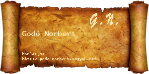 Godó Norbert névjegykártya